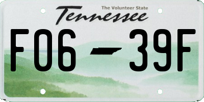 TN license plate F0639F