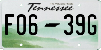 TN license plate F0639G