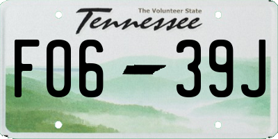 TN license plate F0639J