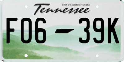 TN license plate F0639K