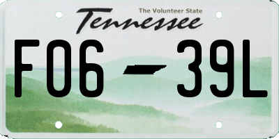 TN license plate F0639L