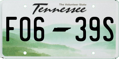 TN license plate F0639S