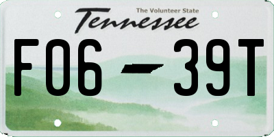 TN license plate F0639T