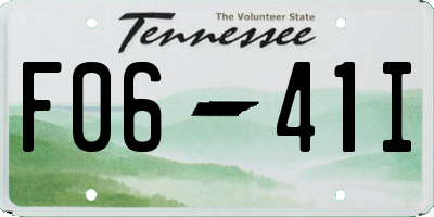 TN license plate F0641I