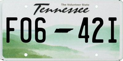 TN license plate F0642I