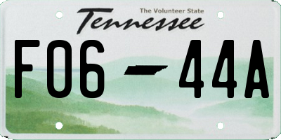 TN license plate F0644A