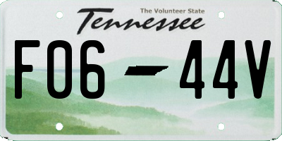 TN license plate F0644V