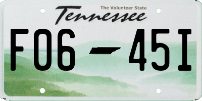 TN license plate F0645I