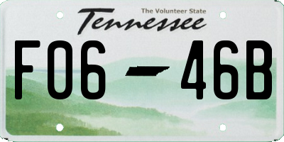 TN license plate F0646B