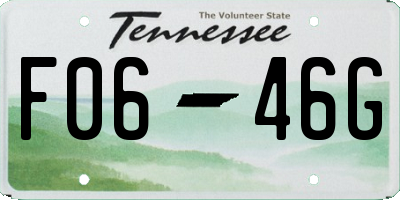 TN license plate F0646G