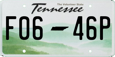 TN license plate F0646P