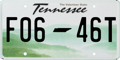 TN license plate F0646T