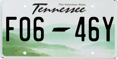 TN license plate F0646Y