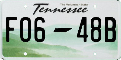 TN license plate F0648B