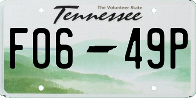 TN license plate F0649P