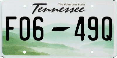 TN license plate F0649Q