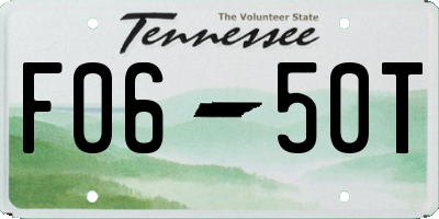 TN license plate F0650T
