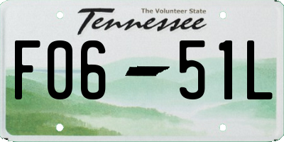 TN license plate F0651L