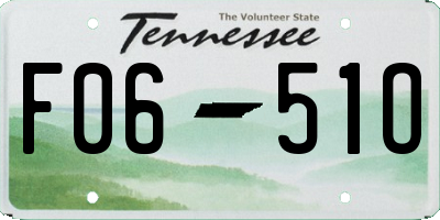 TN license plate F0651O