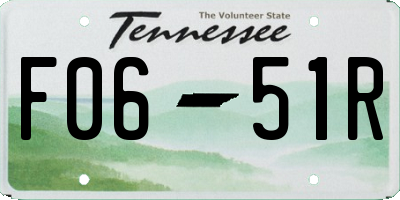 TN license plate F0651R
