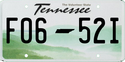 TN license plate F0652I