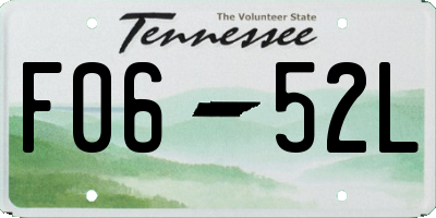 TN license plate F0652L
