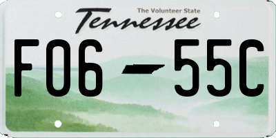 TN license plate F0655C