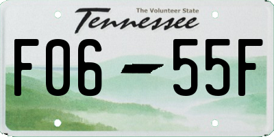 TN license plate F0655F