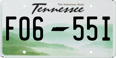 TN license plate F0655I