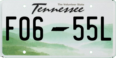 TN license plate F0655L