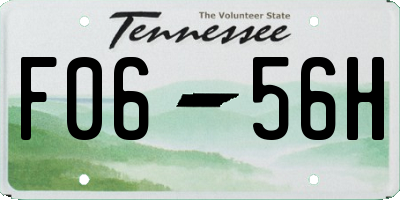 TN license plate F0656H