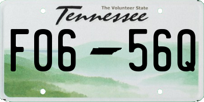 TN license plate F0656Q