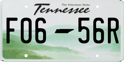TN license plate F0656R