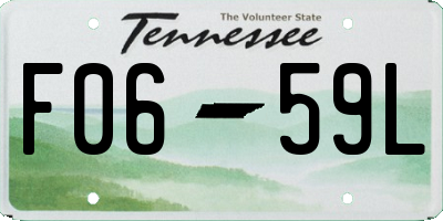 TN license plate F0659L