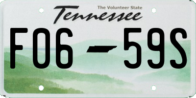 TN license plate F0659S