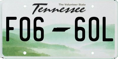 TN license plate F0660L
