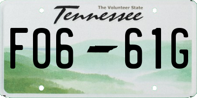 TN license plate F0661G