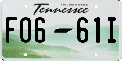 TN license plate F0661I