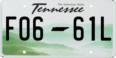 TN license plate F0661L
