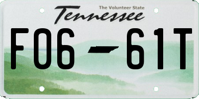 TN license plate F0661T