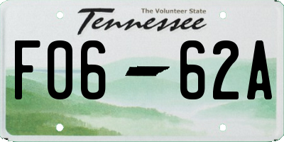 TN license plate F0662A