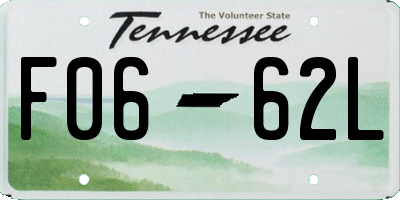 TN license plate F0662L