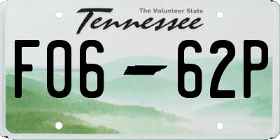 TN license plate F0662P