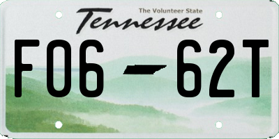 TN license plate F0662T