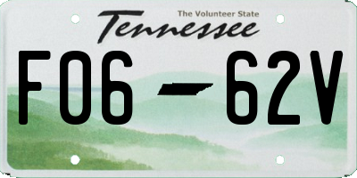 TN license plate F0662V