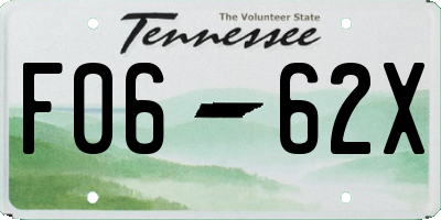 TN license plate F0662X