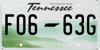 TN license plate F0663G