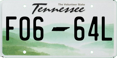 TN license plate F0664L
