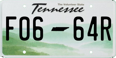 TN license plate F0664R