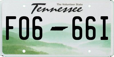 TN license plate F0666I